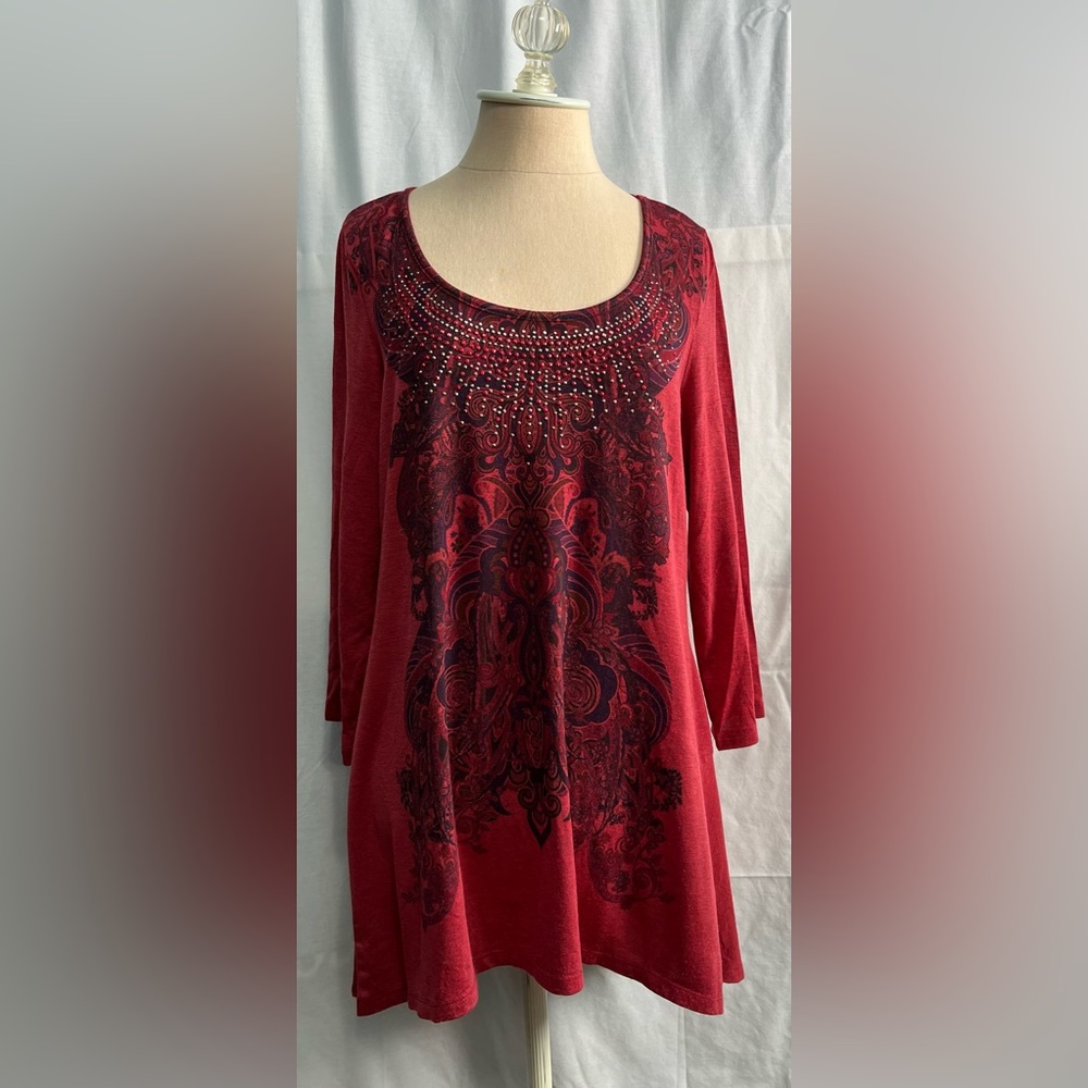 One World Embellished Tunic - Size L